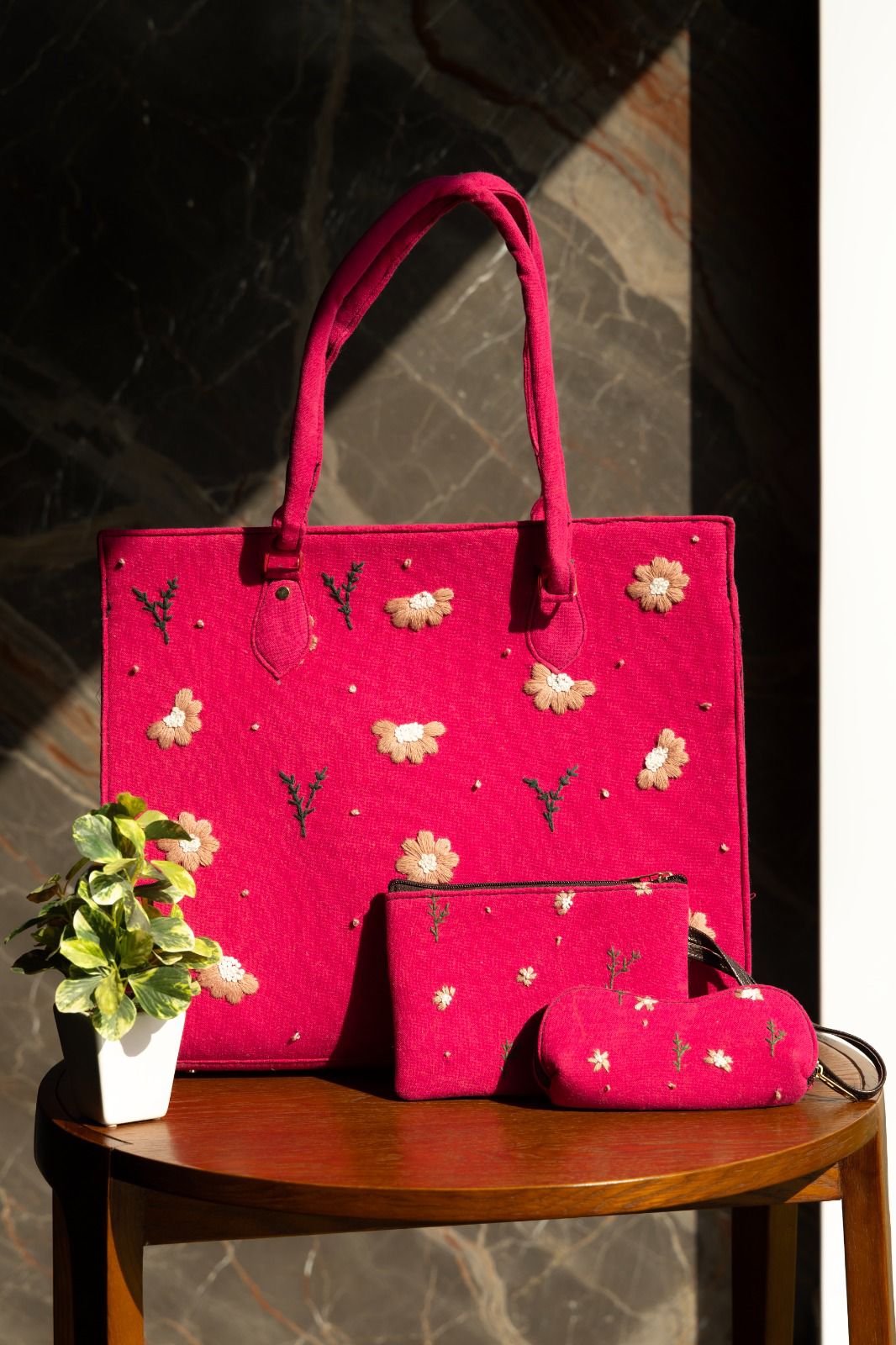 Floral Encast Platter